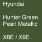 Preview: Hyundai, Hunter Green Pearl Metallic, X8E / X9E.